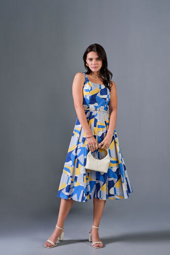 Work of Art Cotton Dress, Blue, image 2